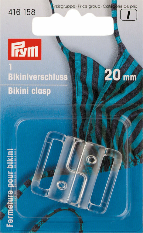 Prym bikinispänne 20 mm, transparent