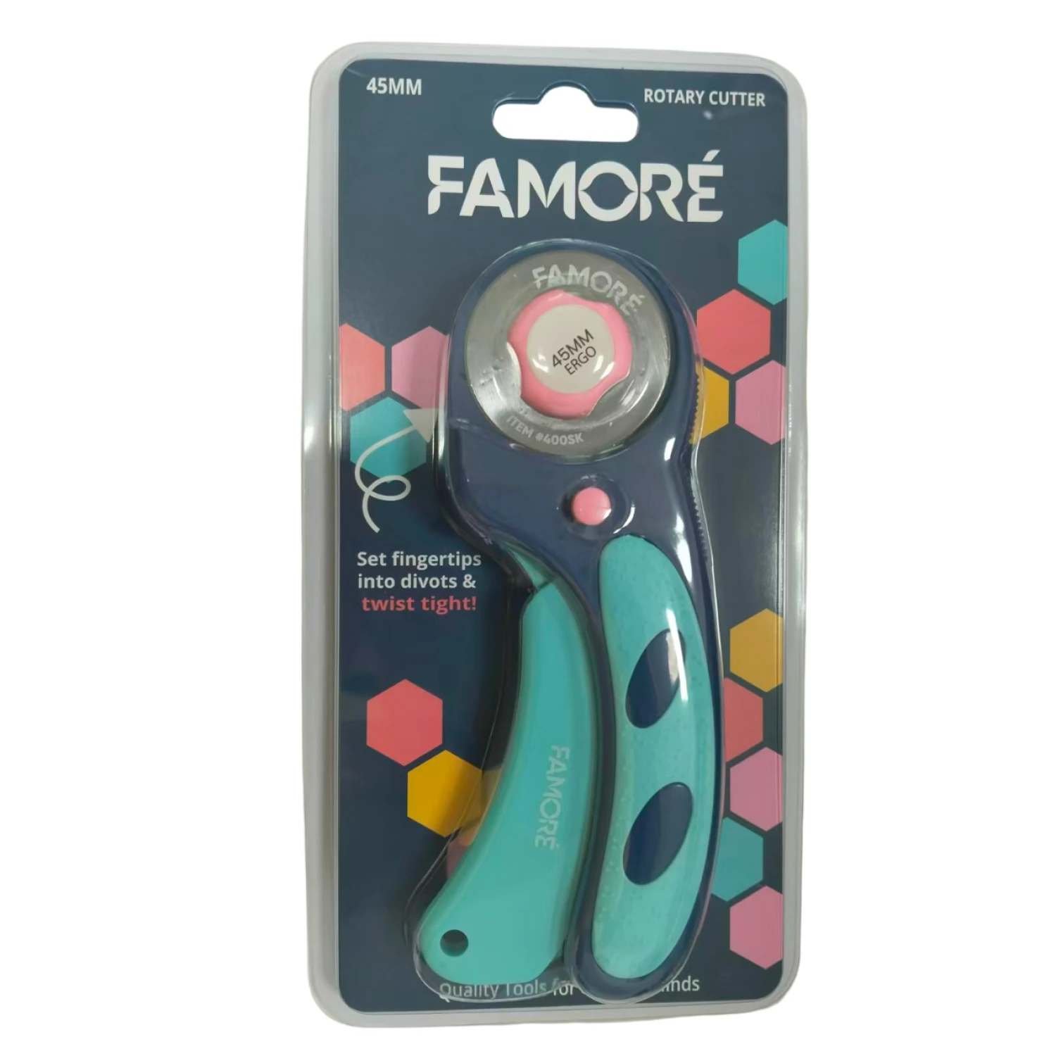 Famoré ergonomisk rullkniv 45 mm med kullager