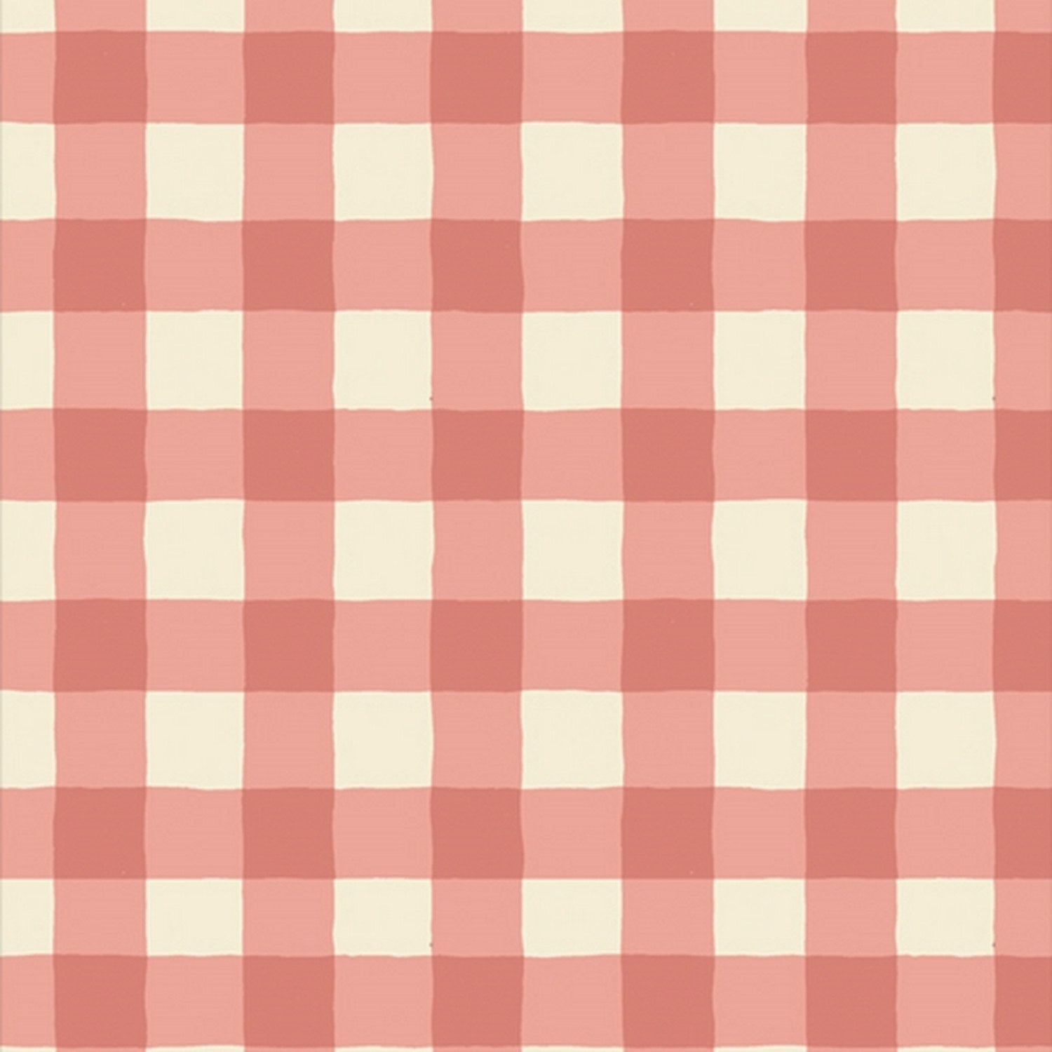 Bomullsflanell Rutig - Blush