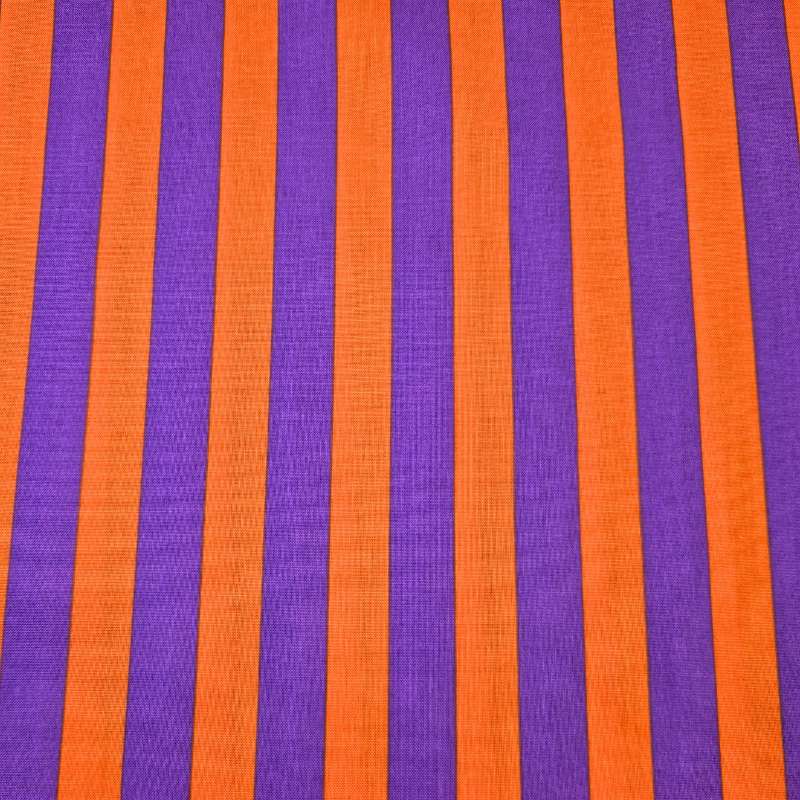 KOKKA Candy Party Stripe - Orange/lila
