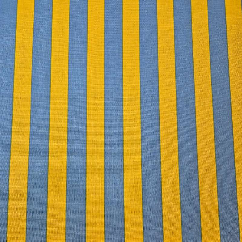 KOKKA Candy Party Stripe - Gul/blå