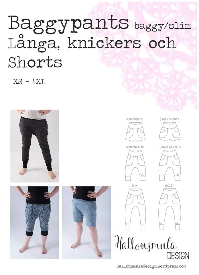 Baggypants/slim XS-4XL