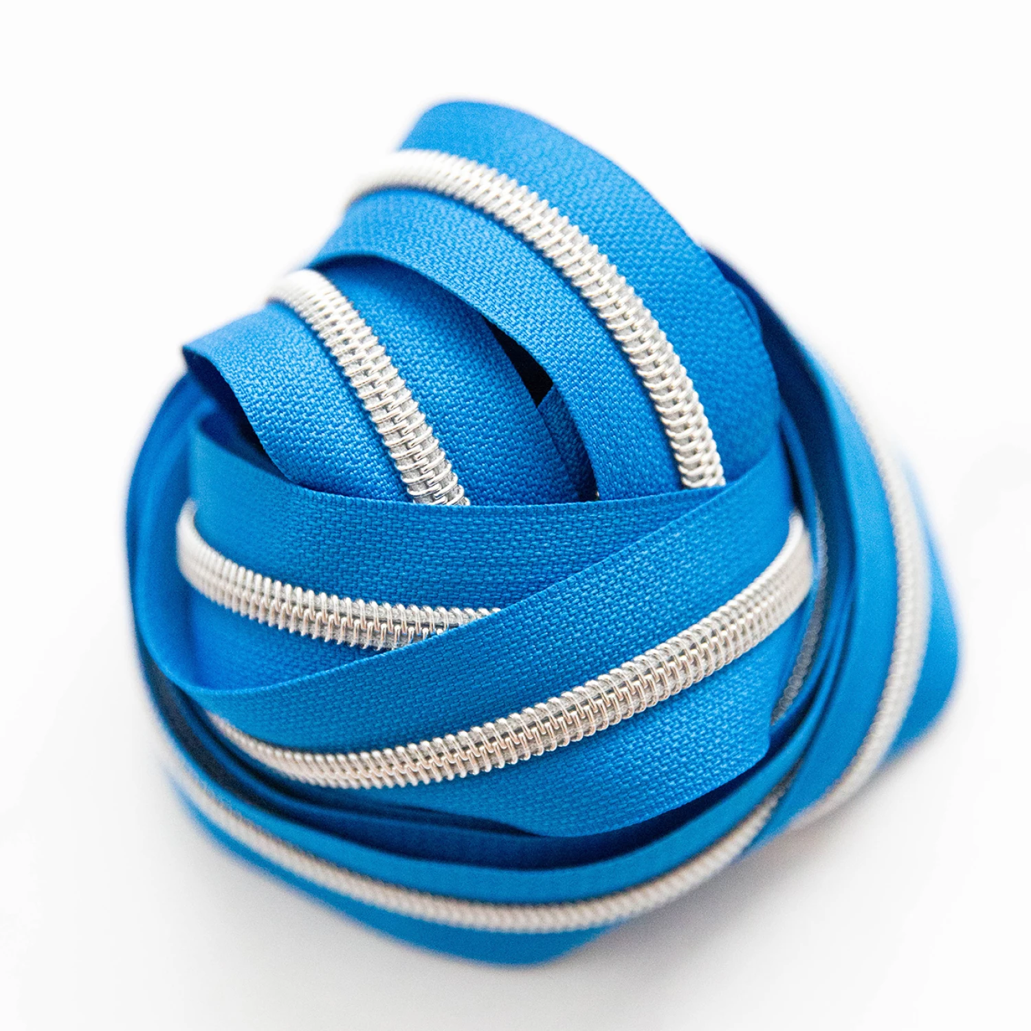 Knot and Thread Designs spiralblixtlås #5 Blueberry Burst med nickel, 2,74 m