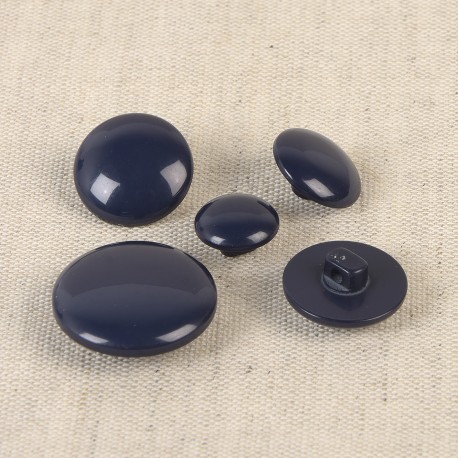 Klassisk knapp med hals - Marinblå