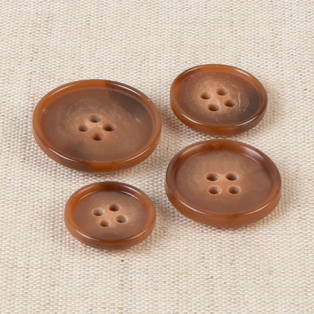 Kostymknapp - Melerad Brun
