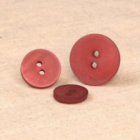 Satinmatt knapp 15 mm - Burgundy