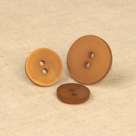 Satinmatt knapp 15 mm - Havanna brown