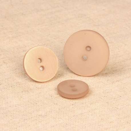 Satinmatt knapp 15 mm - Stenbeige
