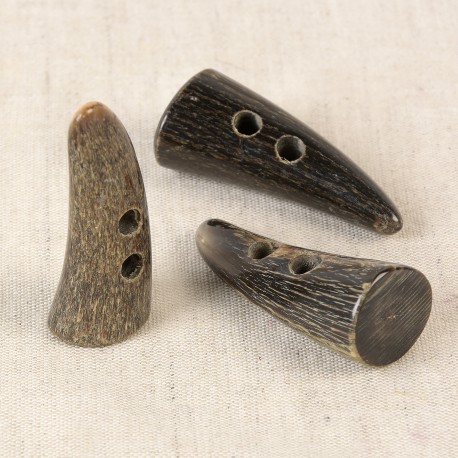 Duffelknapp 50mm Horn