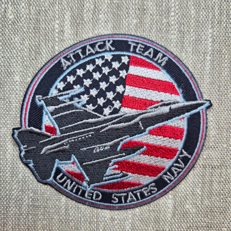 Tygmärke USA NAVY Attack team