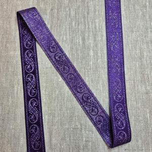 Jacquardband 25mm Lila