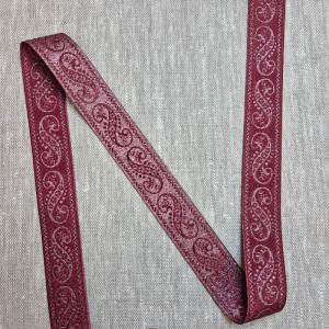 Jacquardband 25mm Bordeaux