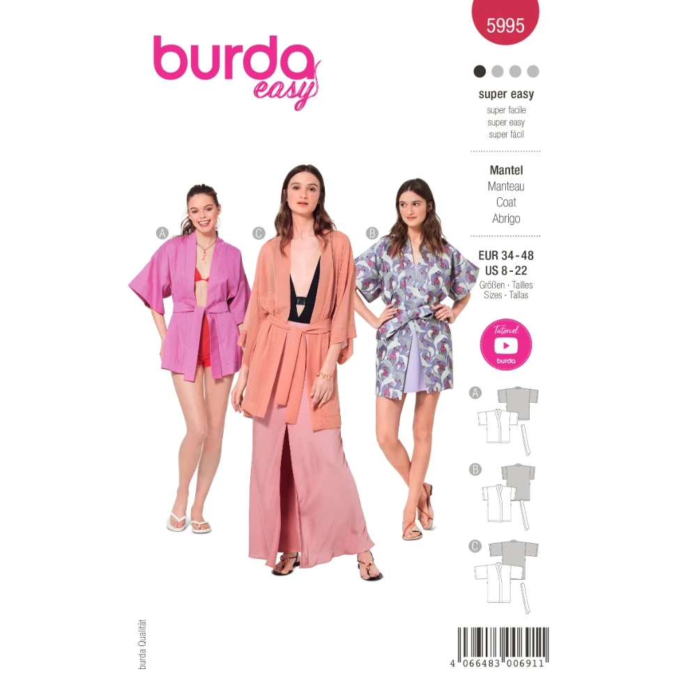 Burda 5995 kappa dam, stl 34-48