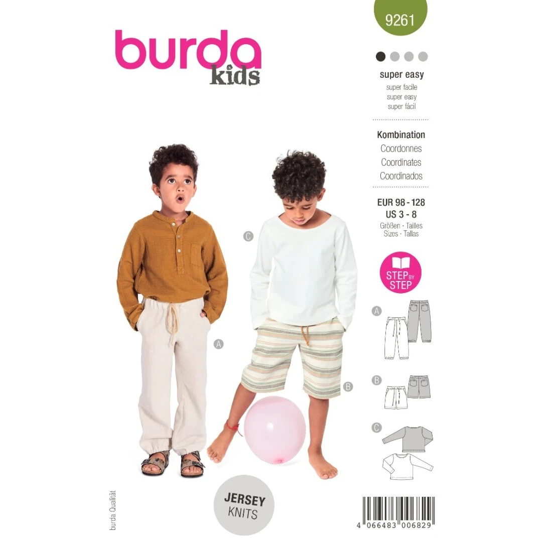 Burda Mönster 9261 - Byxor / Topp