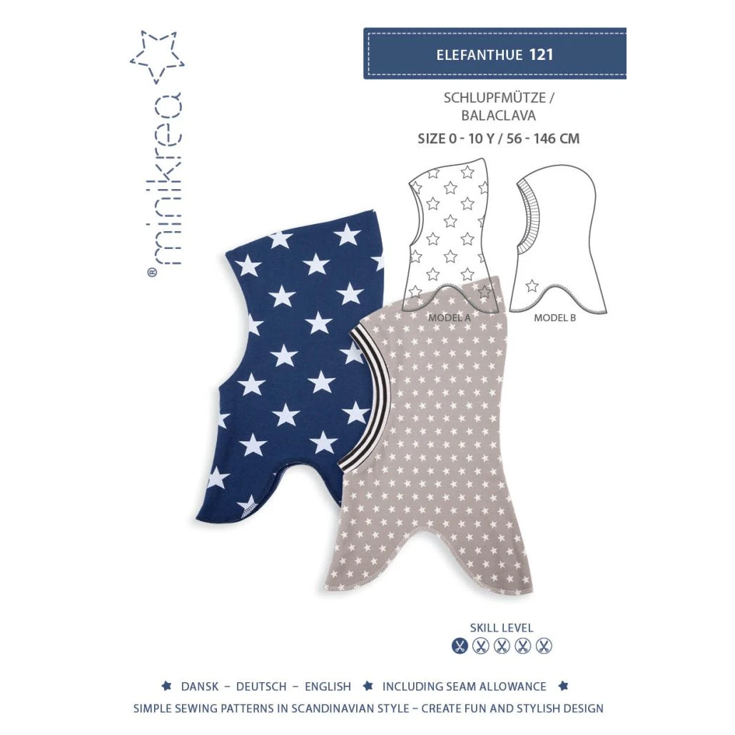 Minikrea 121 Elefantmössa / Balaclava