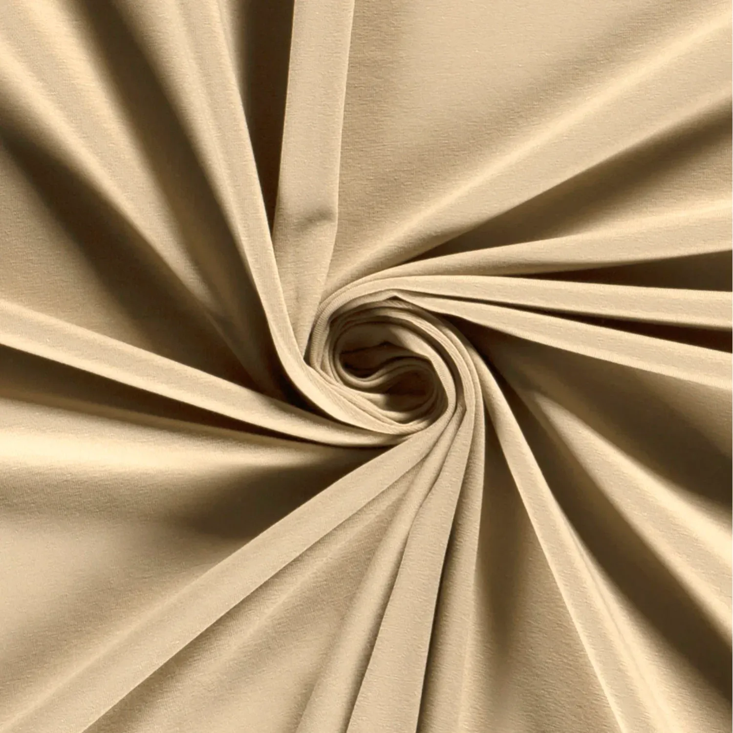 Bomullstrikå enfärgad - Beige