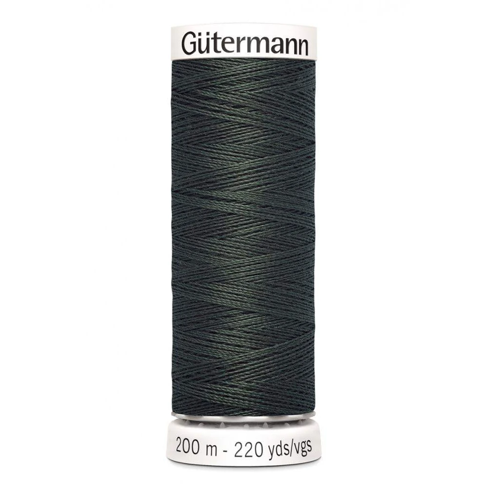 Polyestertråd 200 m Mörk Grågrön / 861