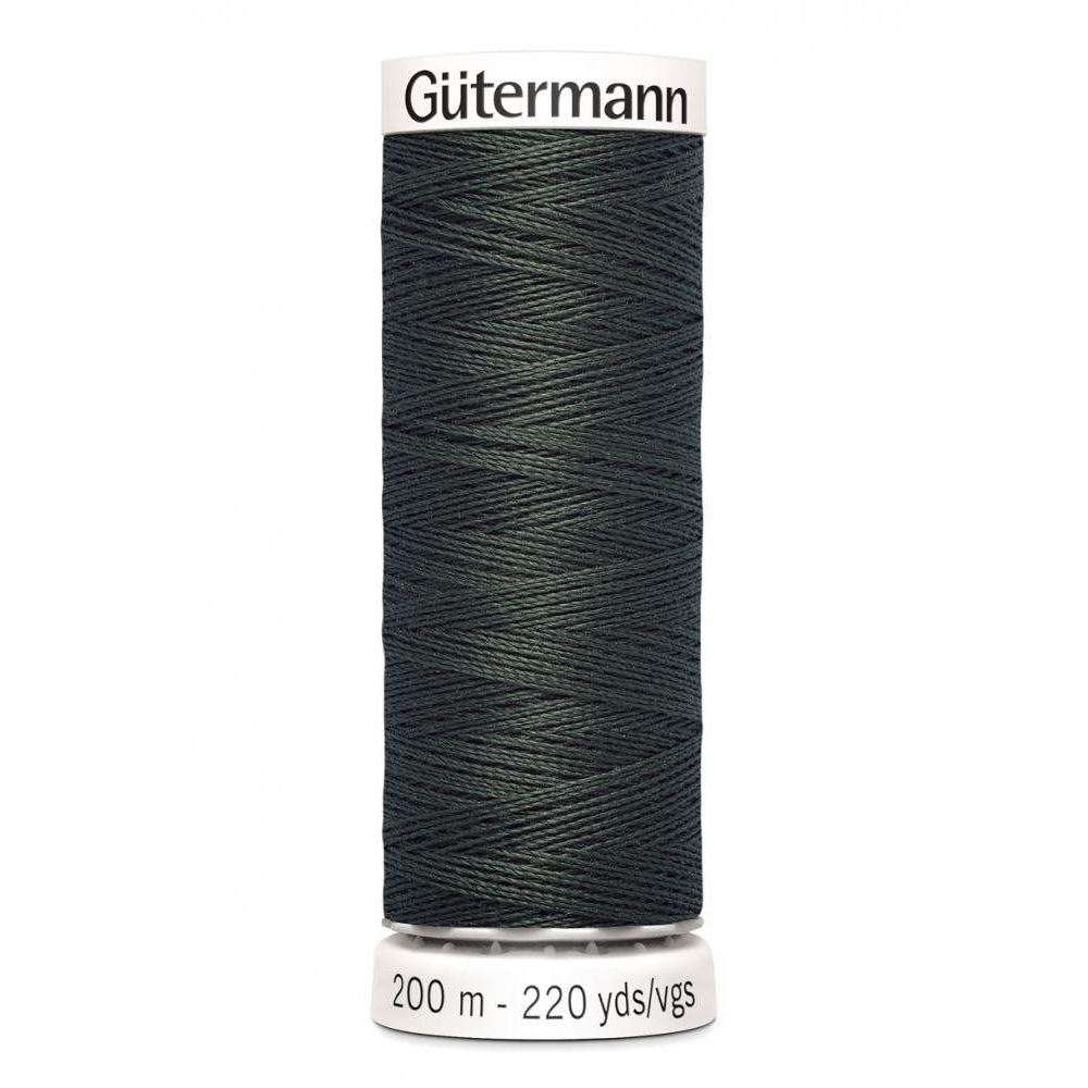 Polyestertråd 200 m Mörk Grågrön / 861