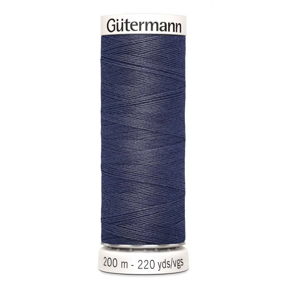Polyestertråd 200 m Mörk Grålila / 875