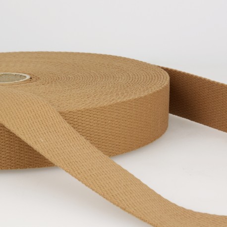 Stabilt väskband i bomull, beige