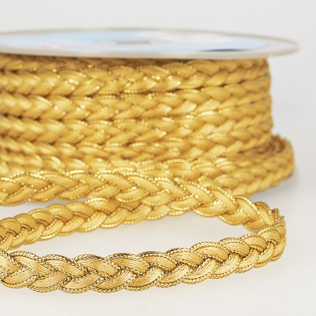 Flätat band 12mm - Guld
