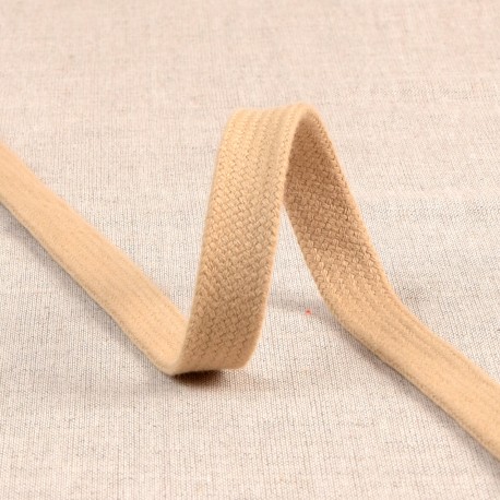 Tubband Bomull / Flätad snodd 15 mm