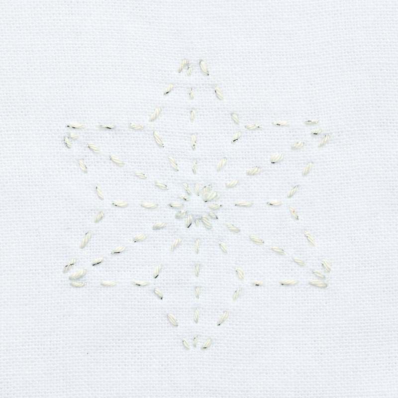 Sashikotråd Lamé 40m Vit