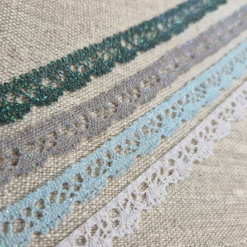 Spetsband med glitter 12 mm
