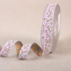 2m Dekorband enhörning Rosa 20mm