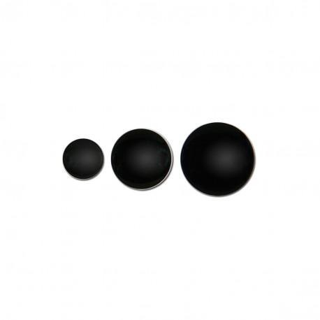 Plastknapp med hals - Svart