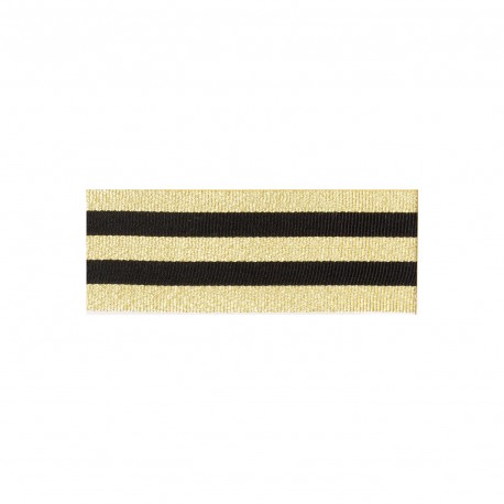Revärband 30 mm - Svart/Guld