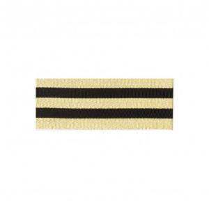 2m Revärband 30 mm - Svart/Guld