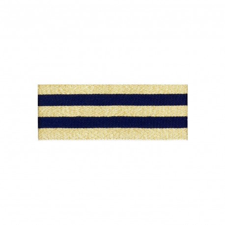 Revärband 30 mm - Marinblå/Guld