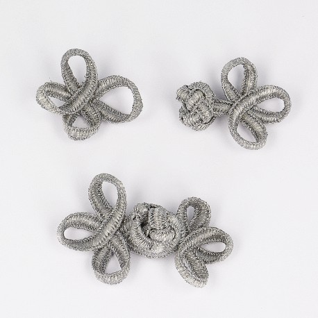 Agraffspänne 6 cm - Silver
