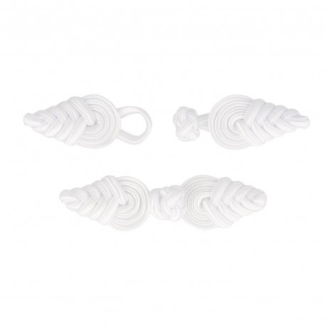 Agraffspänne 10 cm - Vit