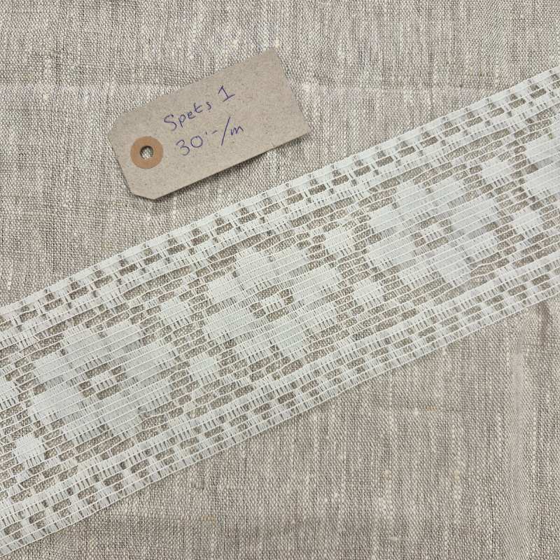 Spetsband 95mm Offwhite'