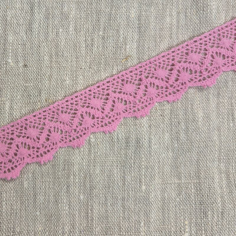 Spetsband rosa 30mm'