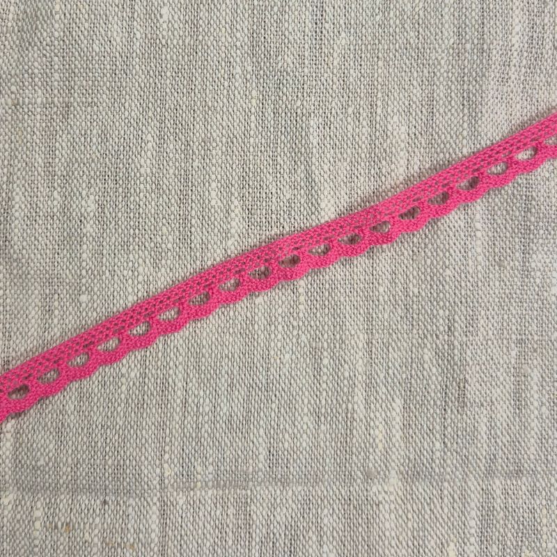 Spetsband 10mm rosa'