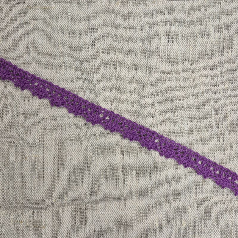 Spetsband 13mm lila'