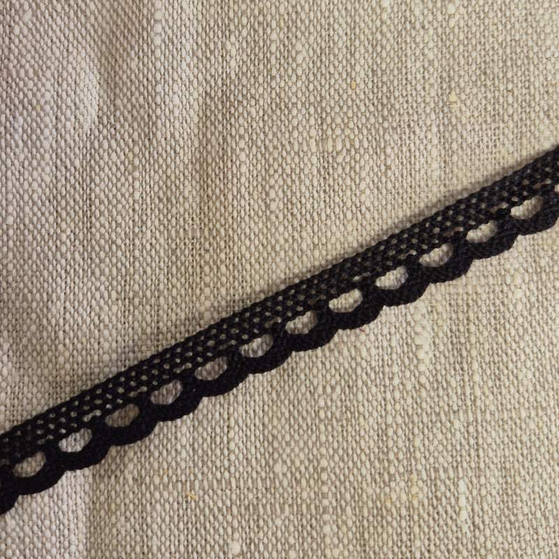 Spetsband 11mm svart'