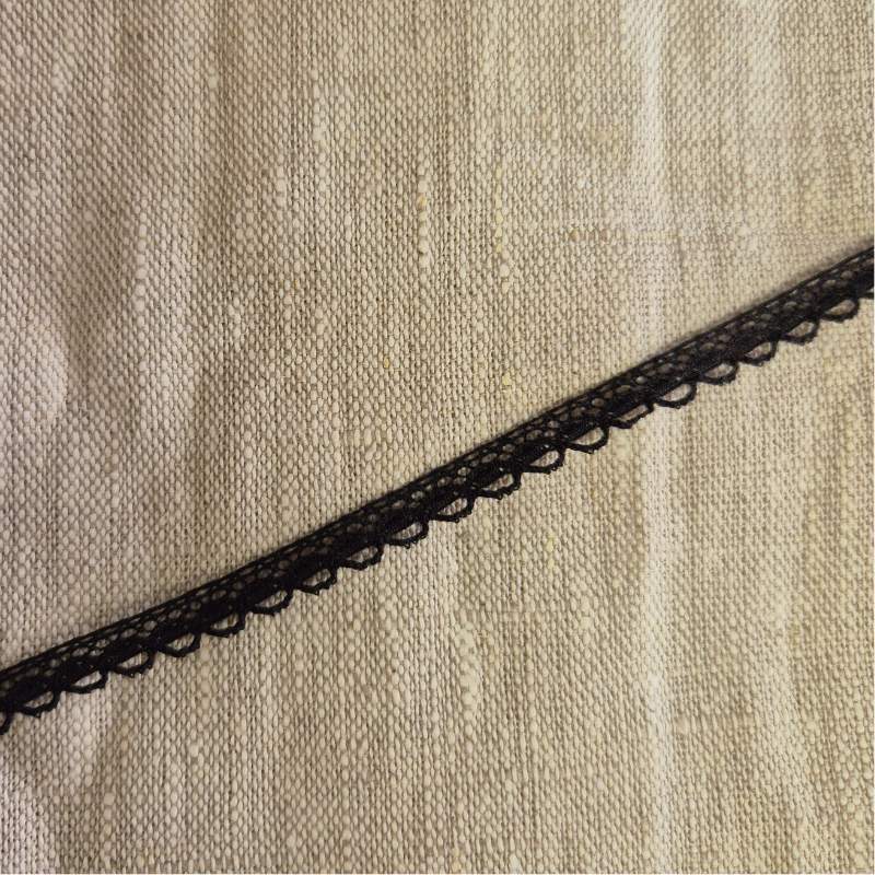 Spetsband 8mm svart'