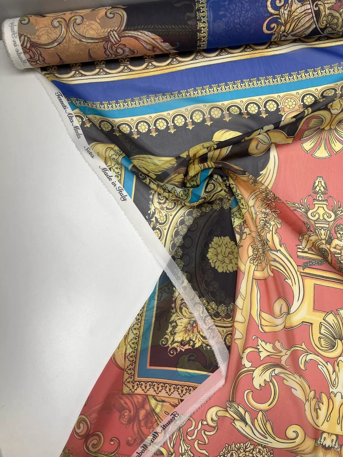 100% silke Rapport 138cm lång x 140 cm bred