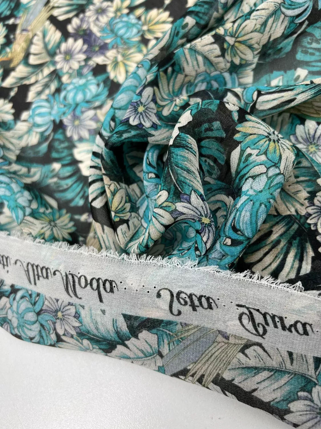 Flower Siden/elastan