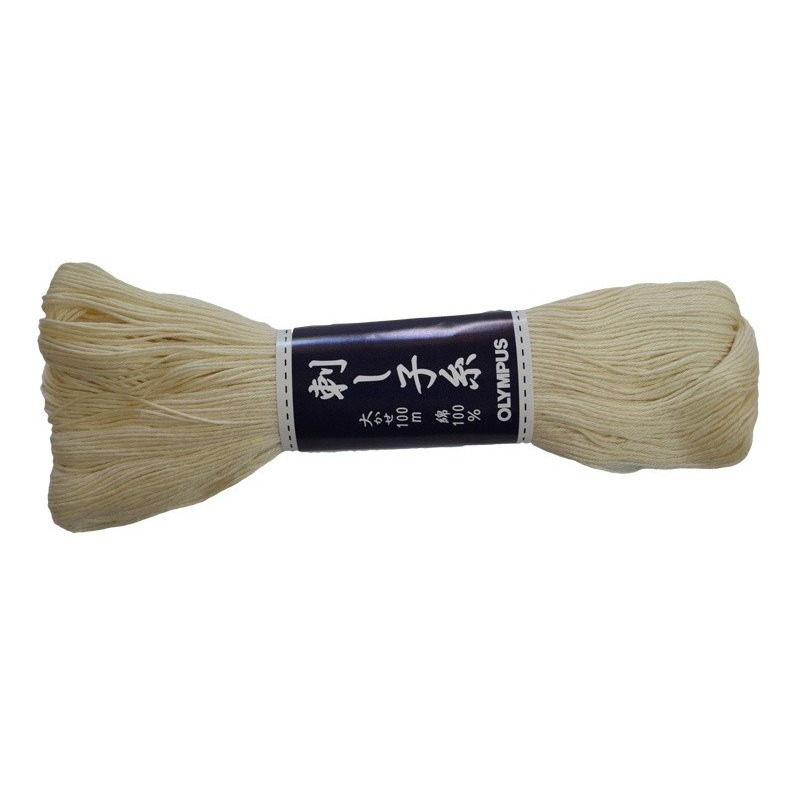 Sashikotråd 100m Ecru