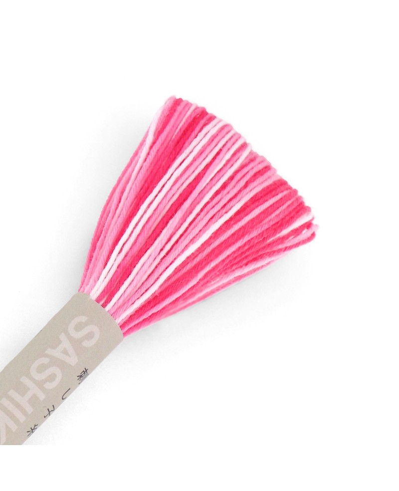 Sashikotråd 20m Variegated Pink Candy