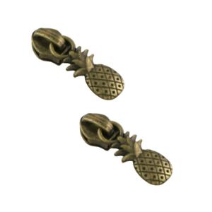 Sallie Tomato löpare #5 ananas, antikmässing, 2-pack