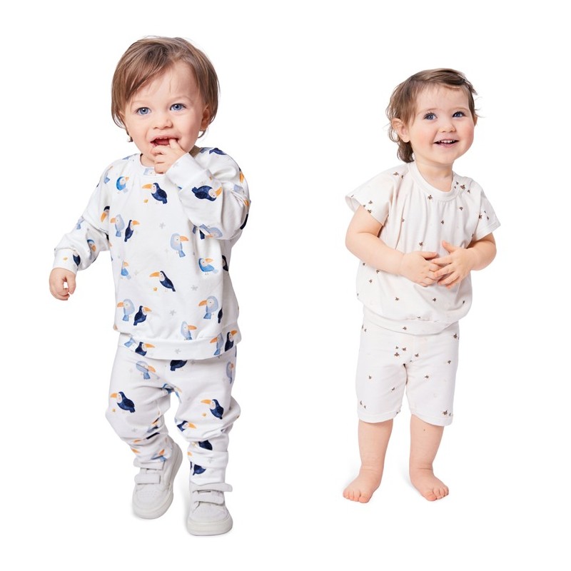 Burda 9186 | Tröja, byxa och shorts för baby