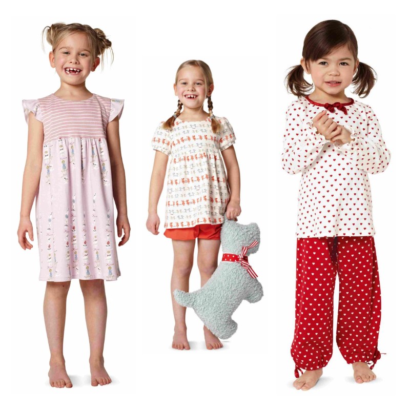Burda 9432 sovkläder och pyjamas barn, stl 98-140