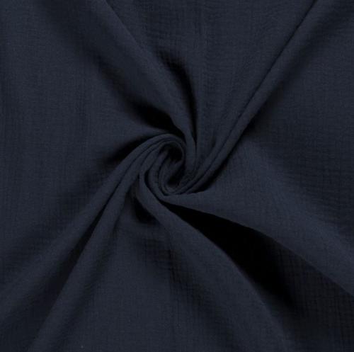 Muslin marinblå, 135 g/m²