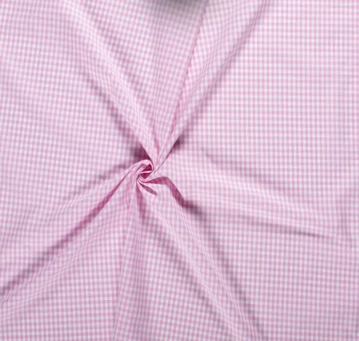 Smårutigt bomullstyg